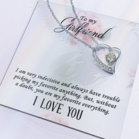 Load image into Gallery viewer, To My Girlfriend Gifts – Meaningful Love Message Card for Her, Romantic Surprise Gift
