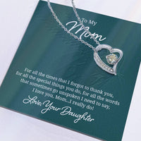Load image into Gallery viewer, To My Mom Necklace from Daughter, For All the Time, I Love You Mom
