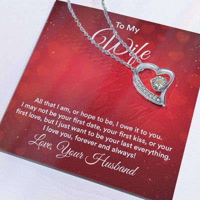 Load image into Gallery viewer, To My Wife Necklace from Husband, All That I Am, or Hope to Be, I Owe It to You
