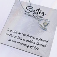 Load image into Gallery viewer, Personalized Gifts for Sister, to My Sister Necklace Gold, Unique Birthday Gifts for Sister
