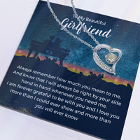 Load image into Gallery viewer, To My Girlfriend Necklace Xmas Gifts, I Love You More Than I Could Show &amp; More Than You Ever Know

