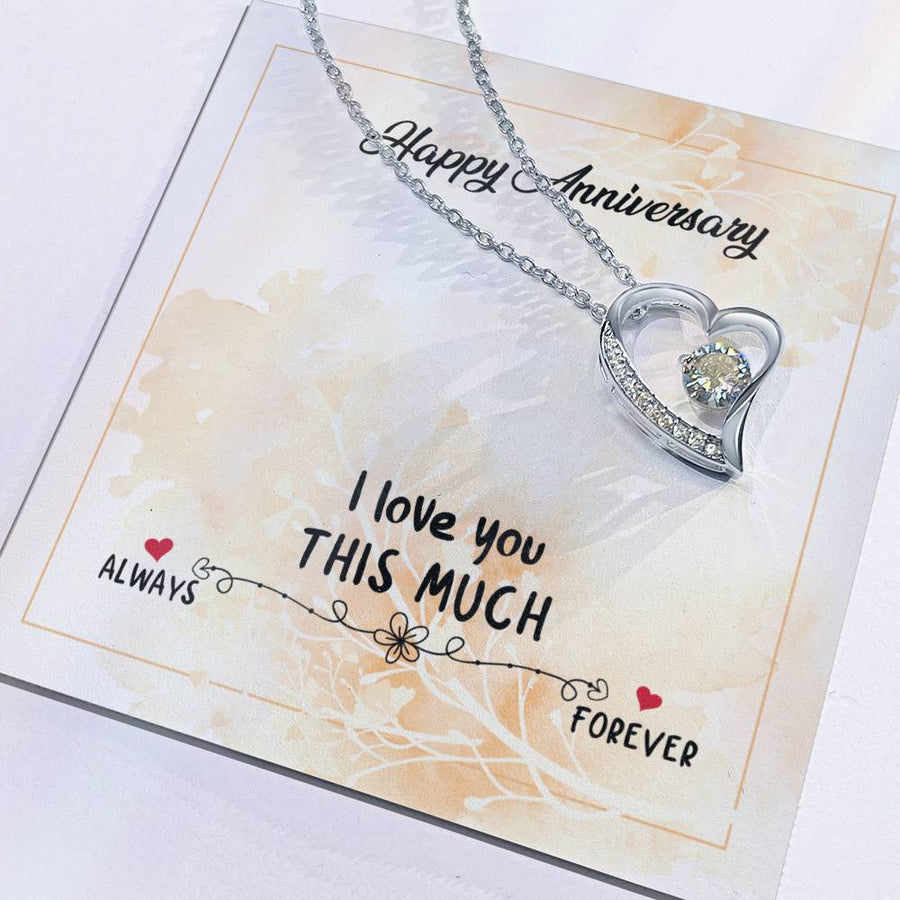 Wedding Anniversary Gifts for Wife from Husband, I Love You This Much Always to Forever