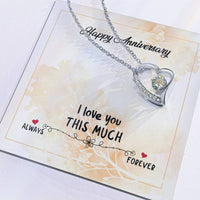Load image into Gallery viewer, Wedding Anniversary Gifts for Wife from Husband, I Love You This Much Always to Forever

