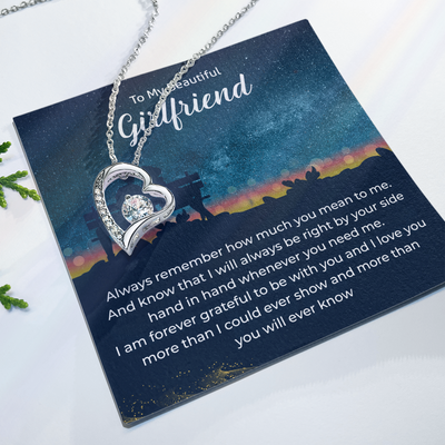 Load image into Gallery viewer, To My Girlfriend Necklace Xmas Gifts, I Love You More Than I Could Show &amp;amp; More Than You Ever Know
