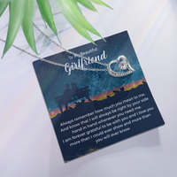 Load image into Gallery viewer, To My Girlfriend Necklace Xmas Gifts, I Love You More Than I Could Show &amp; More Than You Ever Know
