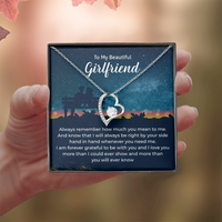 Load image into Gallery viewer, To My Girlfriend Necklace Xmas Gifts, I Love You More Than I Could Show &amp; More Than You Ever Know
