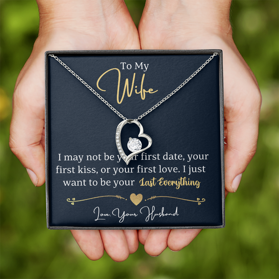 To My Wife Necklace from Husband, Wife Gift Necklace for Women, Birthday Anniversary Gifts