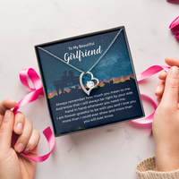 Load image into Gallery viewer, To My Girlfriend Necklace Xmas Gifts, I Love You More Than I Could Show &amp; More Than You Ever Know
