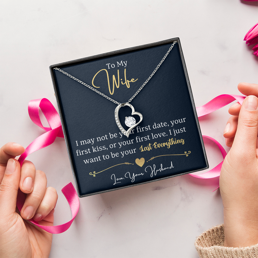 To My Wife Necklace from Husband, Wife Gift Necklace for Women, Birthday Anniversary Gifts