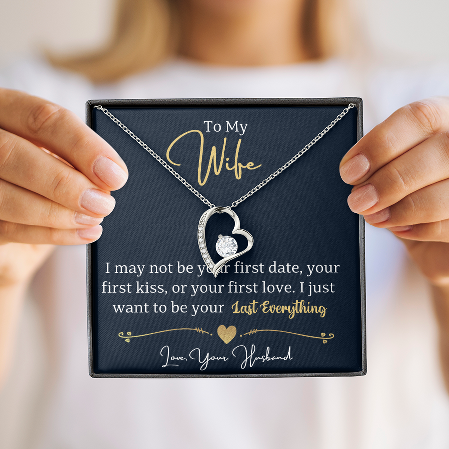 To My Wife Necklace from Husband, Wife Gift Necklace for Women, Birthday Anniversary Gifts