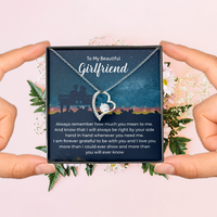 Load image into Gallery viewer, To My Girlfriend Necklace Xmas Gifts, I Love You More Than I Could Show &amp; More Than You Ever Know
