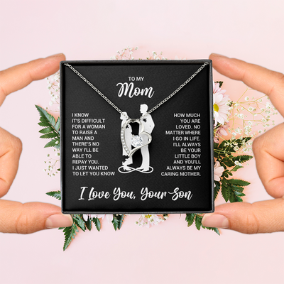 Load image into Gallery viewer, To My Mom Necklace from Son, Necklace for Mother from Son Jewelry Gifts for Mother&amp;#39;s Day, Christmas
