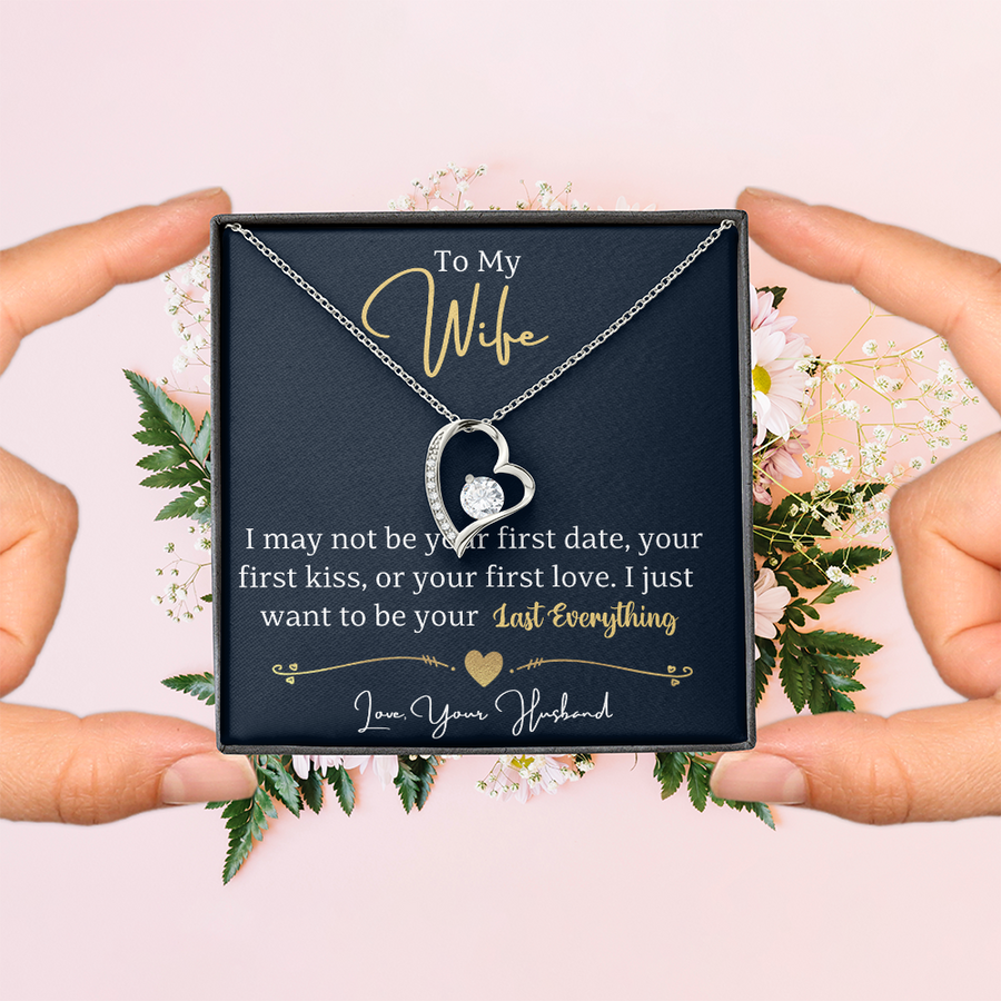 To My Wife Necklace from Husband, Wife Gift Necklace for Women, Birthday Anniversary Gifts
