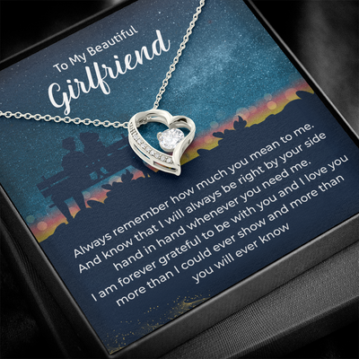 Load image into Gallery viewer, To My Girlfriend Necklace Xmas Gifts, I Love You More Than I Could Show &amp;amp; More Than You Ever Know
