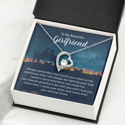 Load image into Gallery viewer, To My Girlfriend Necklace Xmas Gifts, I Love You More Than I Could Show &amp;amp; More Than You Ever Know
