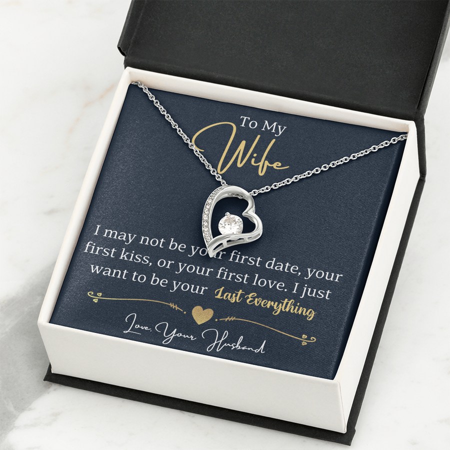 To My Wife Necklace from Husband, Wife Gift Necklace for Women, Birthday Anniversary Gifts