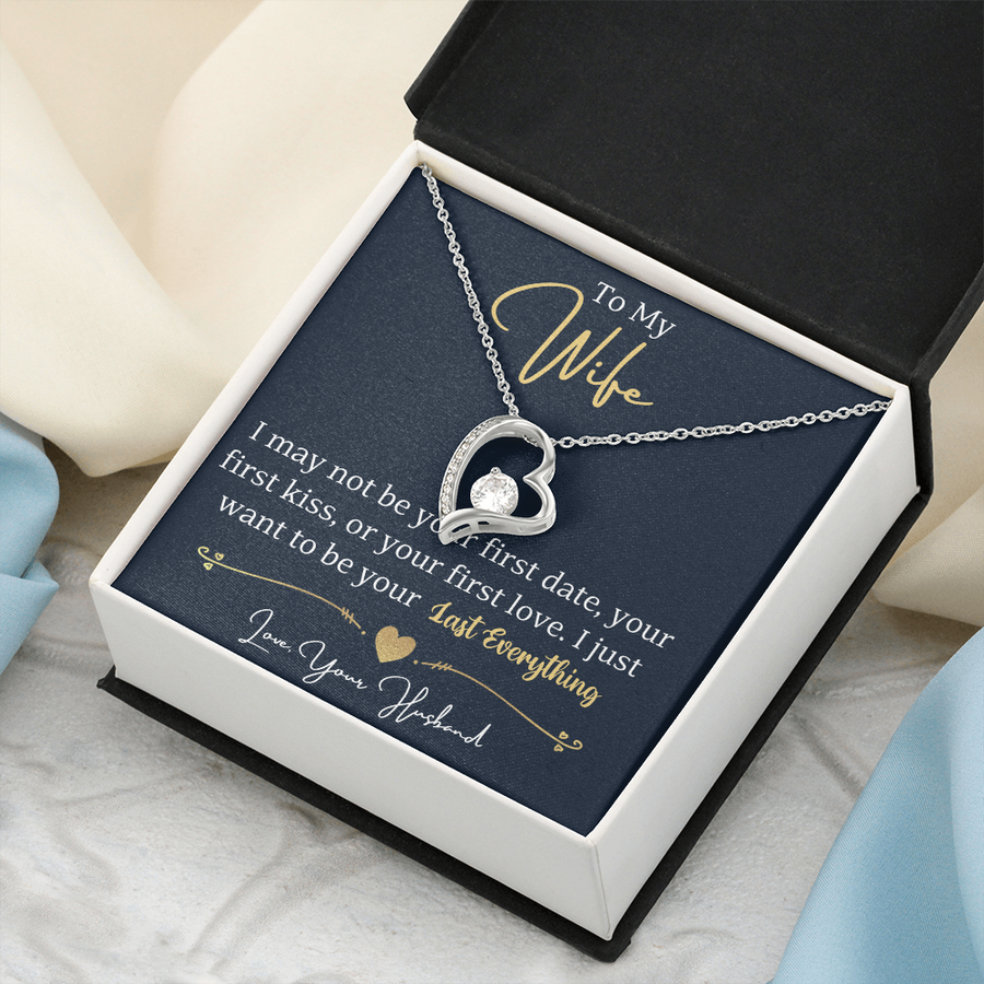 To My Wife Necklace from Husband, Wife Gift Necklace for Women, Birthday Anniversary Gifts