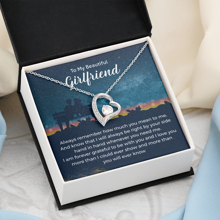 To My Girlfriend Necklace Xmas Gifts, I Love You More Than I Could Show & More Than You Ever Know