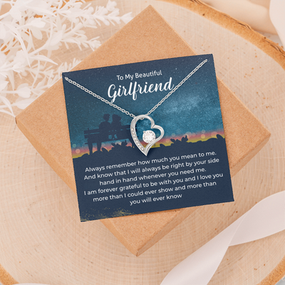 Load image into Gallery viewer, To My Girlfriend Necklace Xmas Gifts, I Love You More Than I Could Show &amp;amp; More Than You Ever Know
