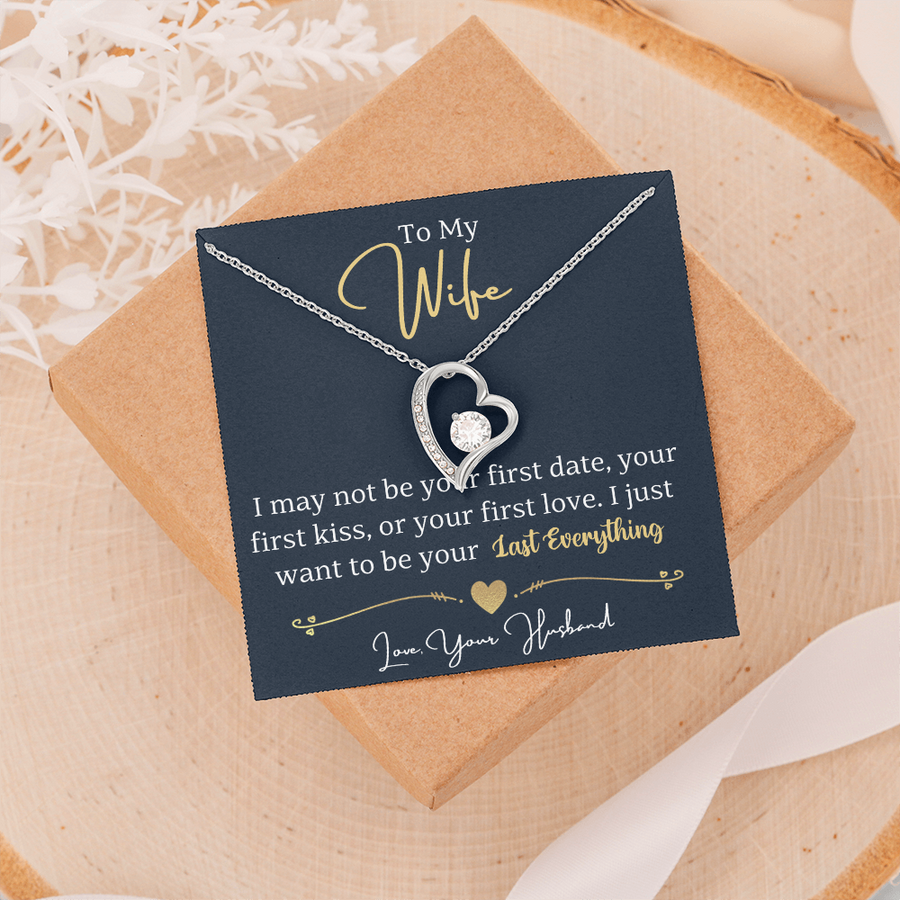 To My Wife Necklace from Husband, Wife Gift Necklace for Women, Birthday Anniversary Gifts