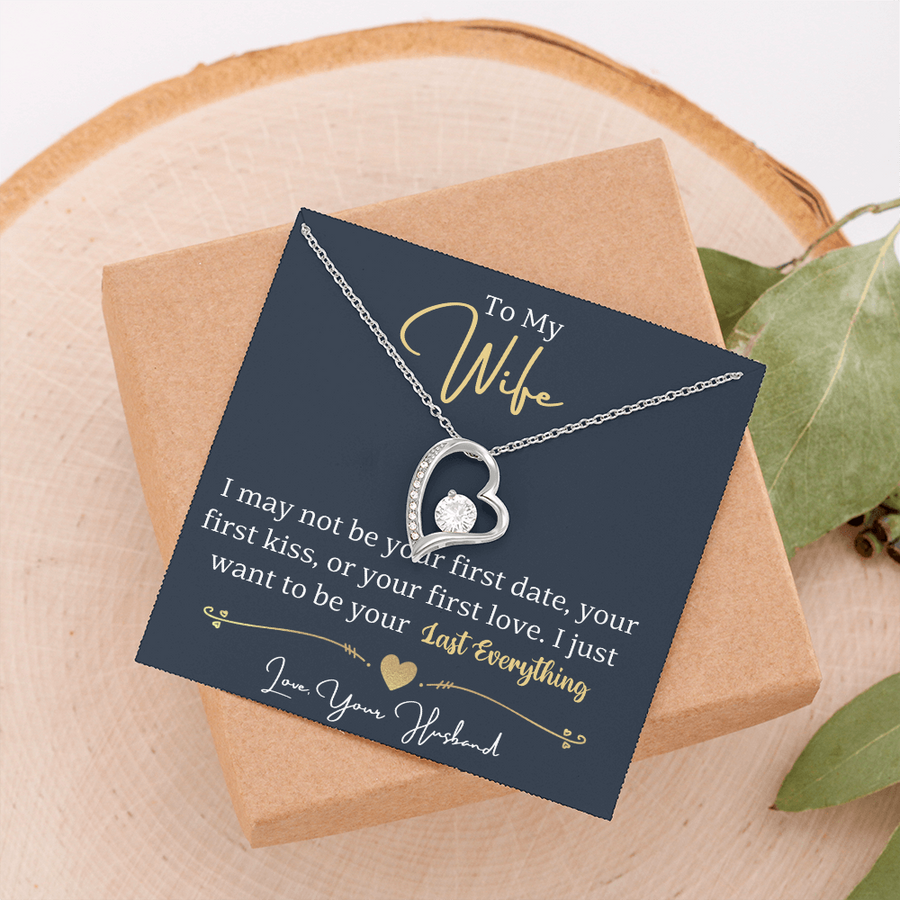 To My Wife Necklace from Husband, Wife Gift Necklace for Women, Birthday Anniversary Gifts