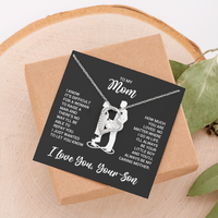 Load image into Gallery viewer, To My Mom Necklace from Son, Necklace for Mother from Son Jewelry Gifts for Mother's Day, Christmas
