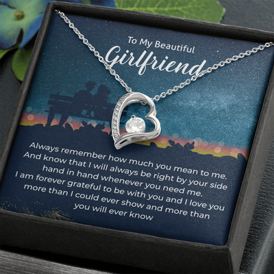 Load image into Gallery viewer, To My Girlfriend Necklace Xmas Gifts, I Love You More Than I Could Show &amp;amp; More Than You Ever Know
