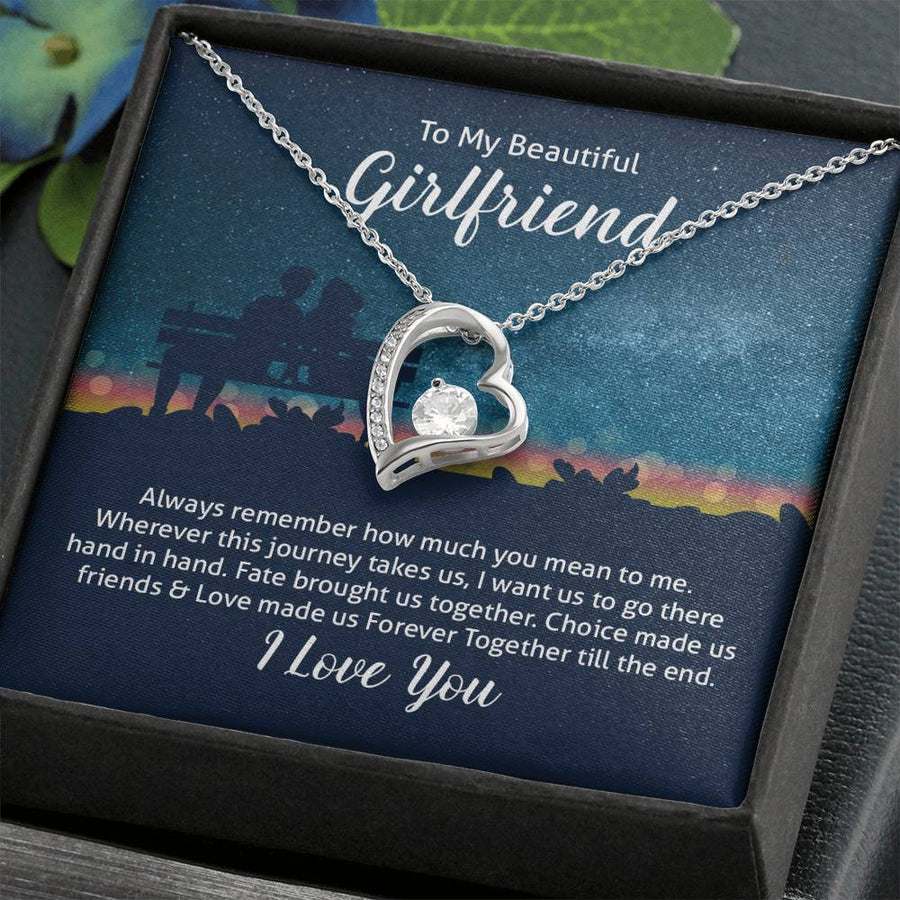 To My Girlfriend Necklace from Boyfriend, Always Remember How Much You Mean to Me