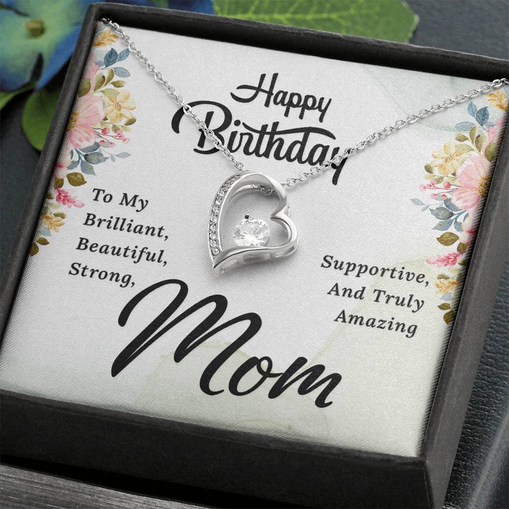 Women Birthday Necklace Mom from Daughter, Women Love Knot Necklace for Mom