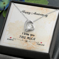 Load image into Gallery viewer, Wedding Anniversary Gifts for Wife from Husband, I Love You This Much Always to Forever
