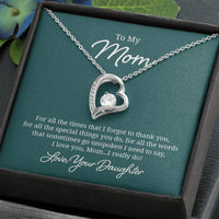 Load image into Gallery viewer, To My Mom Necklace from Daughter, For All the Time, I Love You Mom
