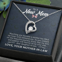 Load image into Gallery viewer, New Mom Gifts from Mother in Law, My Love and Support Will Forever by Your Side
