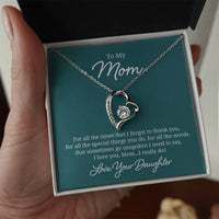 Load image into Gallery viewer, To My Mom Necklace from Daughter, For All the Time, I Love You Mom
