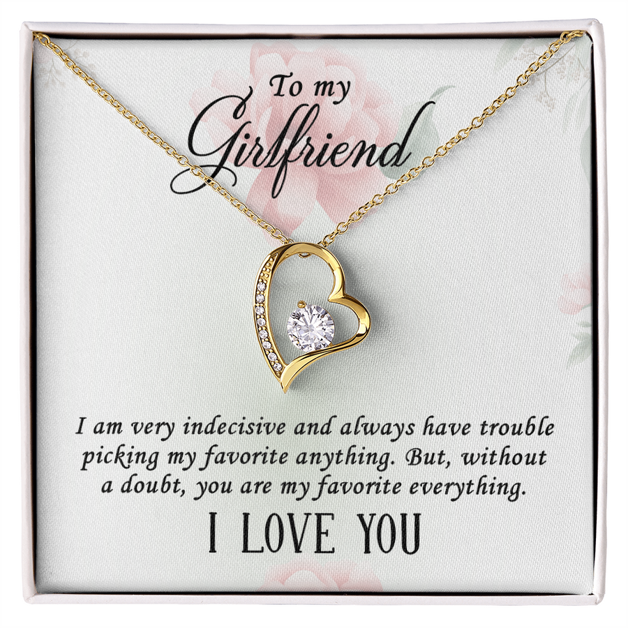 To My Girlfriend Gifts – Meaningful Love Message Card for Her, Romantic Surprise Gift