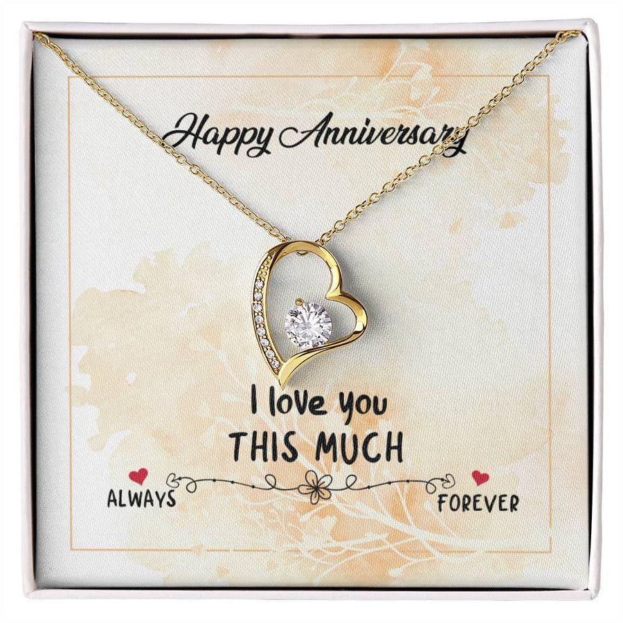 Wedding Anniversary Gifts for Wife from Husband, I Love You This Much Always to Forever
