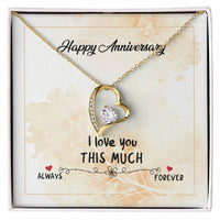 Load image into Gallery viewer, Wedding Anniversary Gifts for Wife from Husband, I Love You This Much Always to Forever
