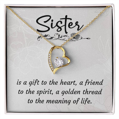 Load image into Gallery viewer, Personalized Gifts for Sister, to My Sister Necklace Gold, Unique Birthday Gifts for Sister
