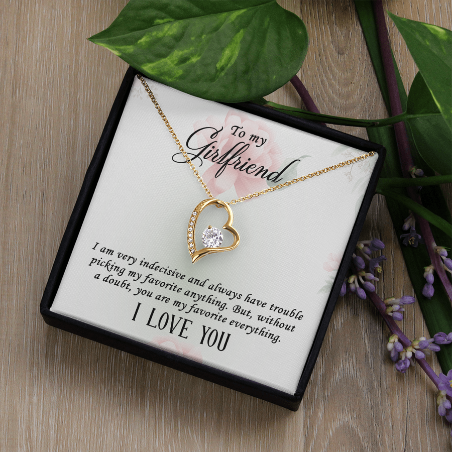 To My Girlfriend Gifts – Meaningful Love Message Card for Her, Romantic Surprise Gift