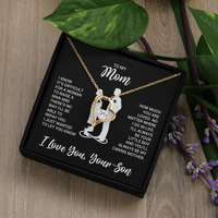 Load image into Gallery viewer, To My Mom Necklace from Son, Necklace for Mother from Son Jewelry Gifts for Mother's Day, Christmas
