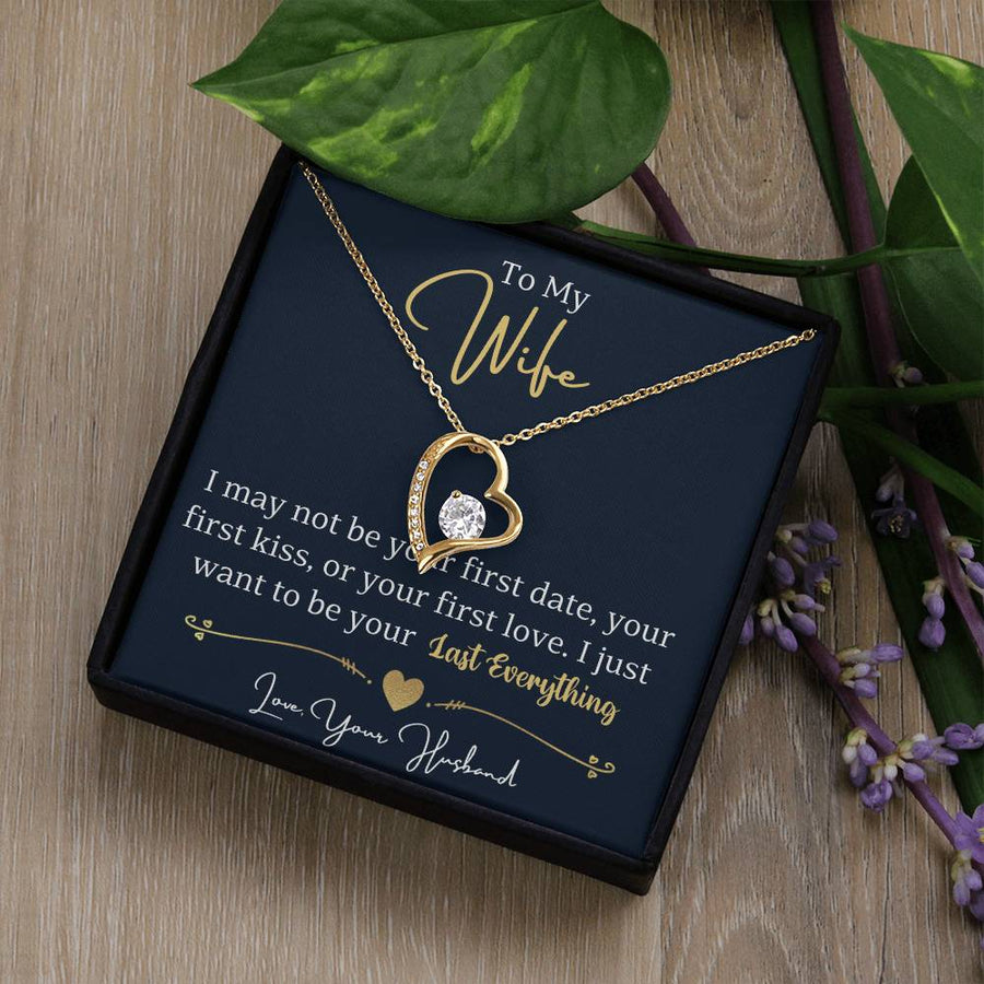 To My Wife Necklace from Husband, Wife Gift Necklace for Women, Birthday Anniversary Gifts