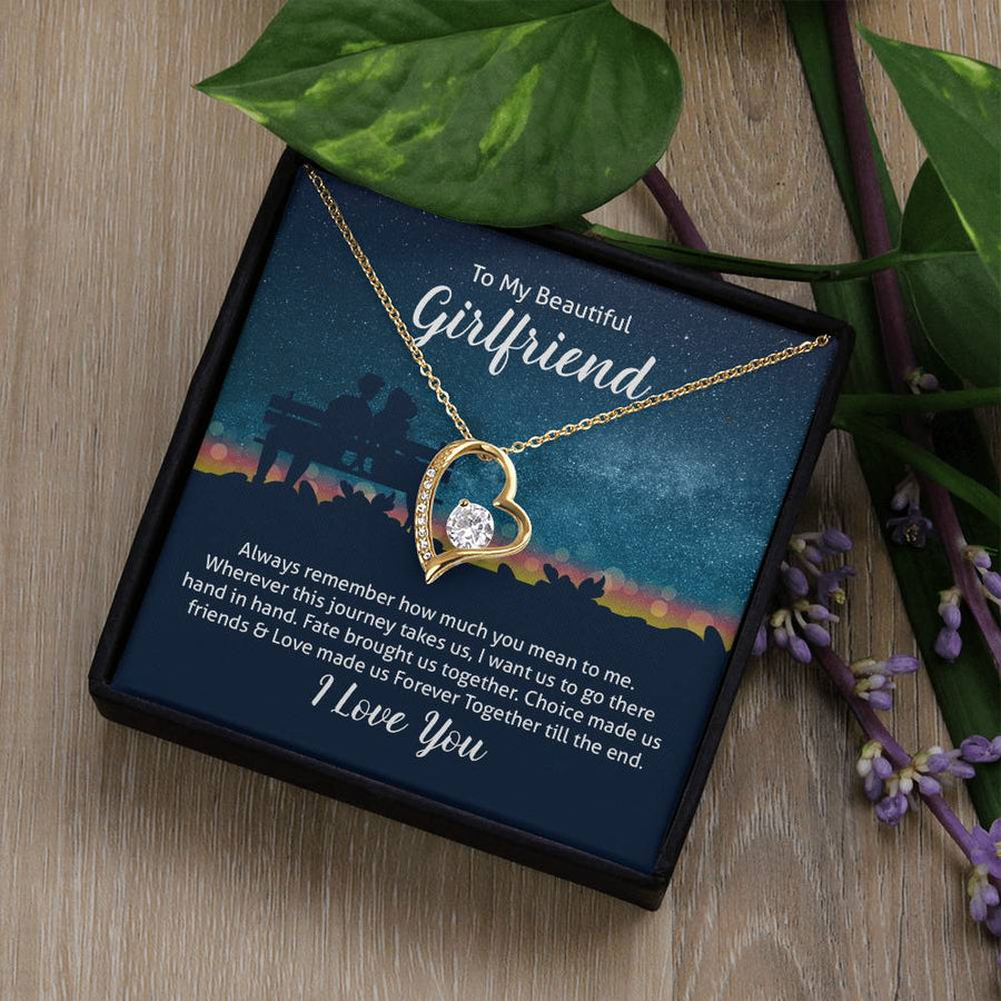 To My Girlfriend Necklace from Boyfriend, Always Remember How Much You Mean to Me