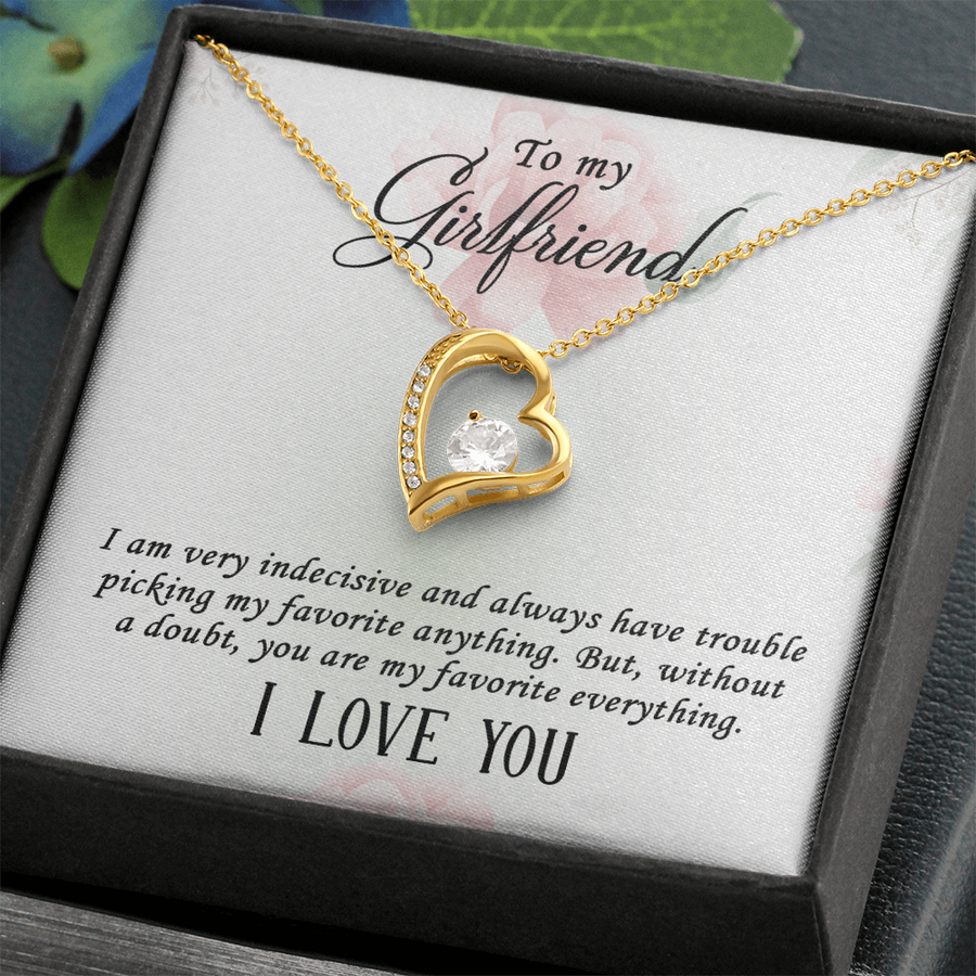 To My Girlfriend Gifts – Meaningful Love Message Card for Her, Romantic Surprise Gift