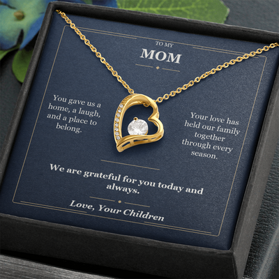 Load image into Gallery viewer, To My Mom Forever Love Necklace from Children | Grateful for You Gift
