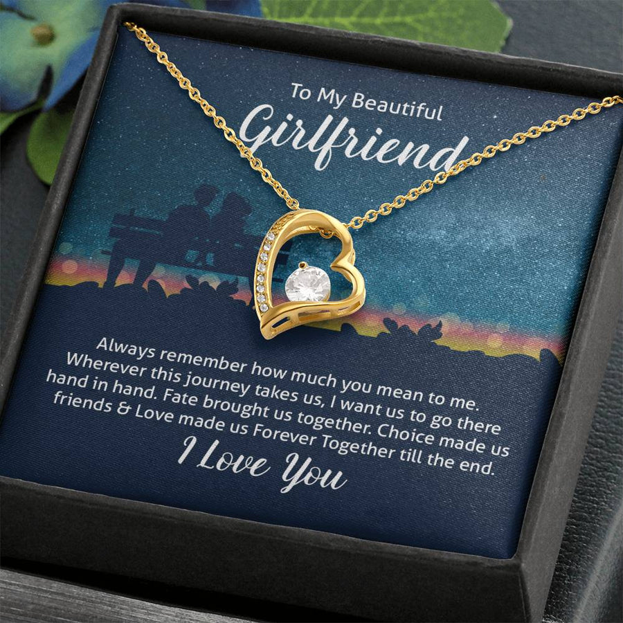 To My Girlfriend Necklace from Boyfriend, Always Remember How Much You Mean to Me