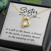 Load image into Gallery viewer, Personalized Gifts for Sister, to My Sister Necklace Gold, Unique Birthday Gifts for Sister
