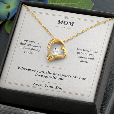 Load image into Gallery viewer, To My Mom Forever Love Necklace from Son | My First Safe Place Gift
