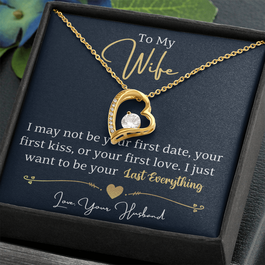To My Wife Necklace from Husband, Wife Gift Necklace for Women, Birthday Anniversary Gifts