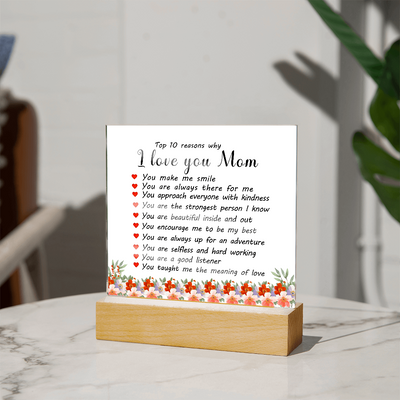 Load image into Gallery viewer, Mother&amp;#39;s Day Gifts from Daughter and Son, Top 10 Reasons Why I Love You Mom
