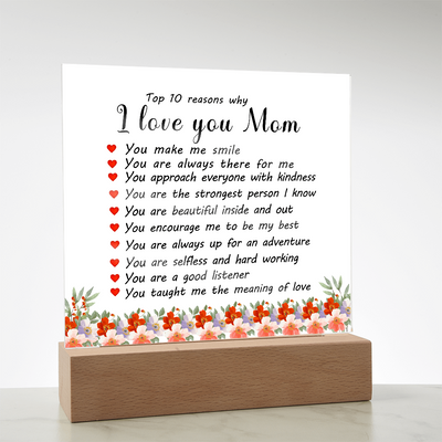 Load image into Gallery viewer, Mother&amp;#39;s Day Gifts from Daughter and Son, Top 10 Reasons Why I Love You Mom
