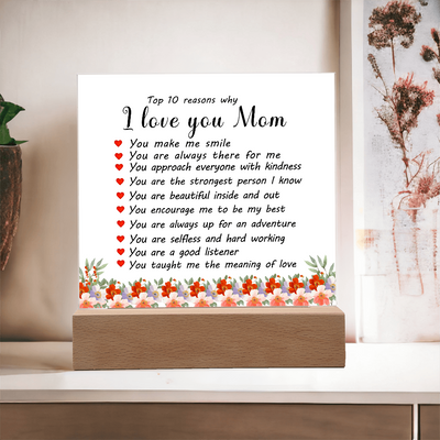 Load image into Gallery viewer, Mother&amp;#39;s Day Gifts from Daughter and Son, Top 10 Reasons Why I Love You Mom
